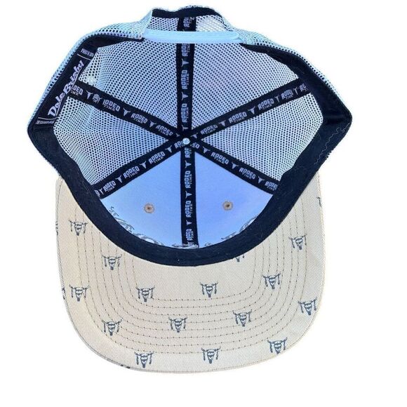 Ol' Son Dale Brisby Unisex Skull Print Yellow Mesh Snapback Cap - Picture 5 of 5